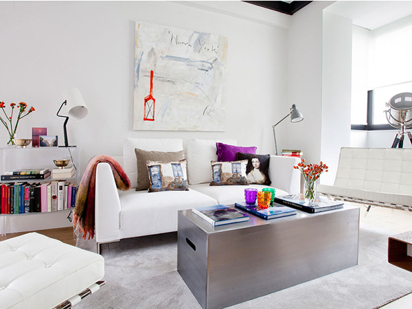 Thiết kế nội thất chung cư mang màu sắc ở Tây Ban Nha